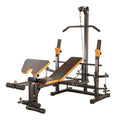 Adjustable Workout Bench with Rack & Preacher Pad, Flat Incline Bench for Weight Lifting - Afrofit GymStore