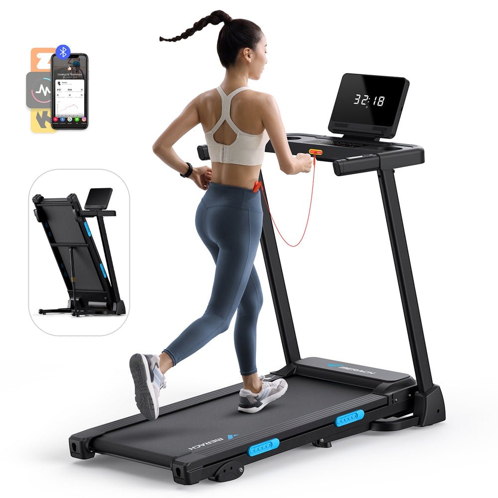 Merach Domestic Treadmill with 12km/h speed, Foldable | 15% Incline T12 - Afrofit GymStore