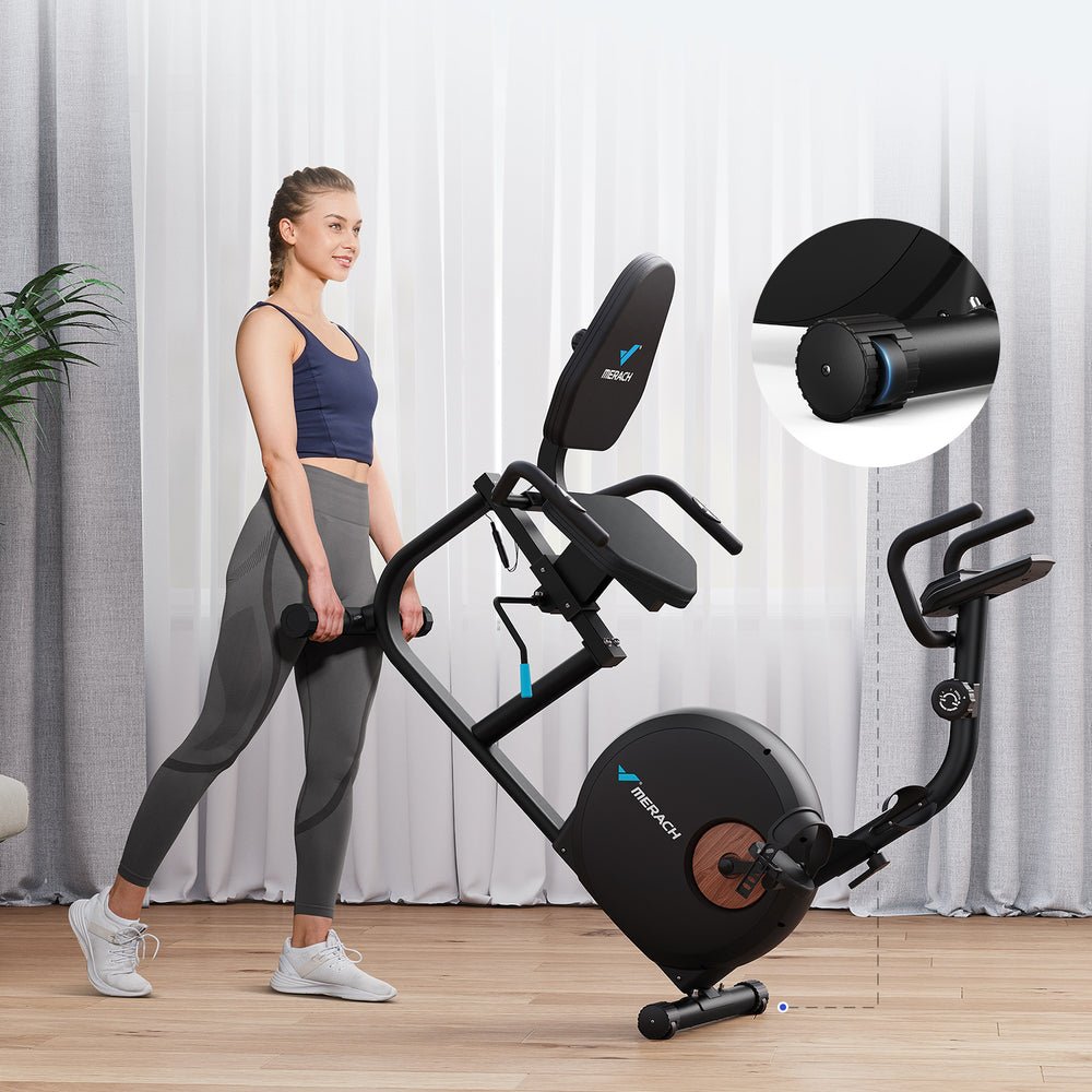 Merach S23B1 Demestic Recumbent Exercise Bike - Afrofit GymStore