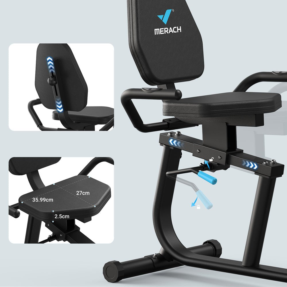 Merach S23B1 Demestic Recumbent Exercise Bike - Afrofit GymStore